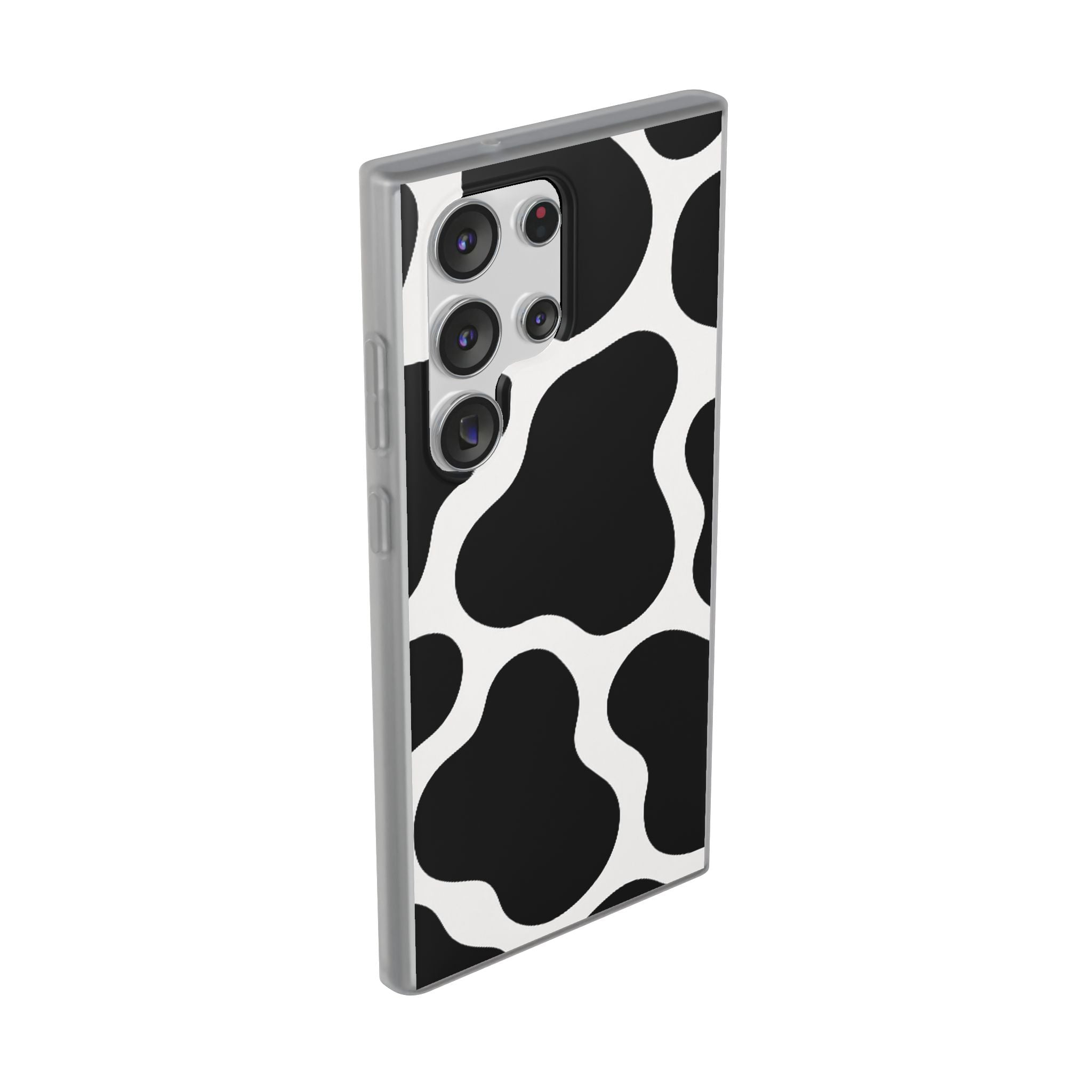 Stylish Cow Print Flexi Cases for iPhone, Trendy Phone Covers, Unique Gift for Animal Lovers, Everyday Essentials, Cute Phone Accessories
