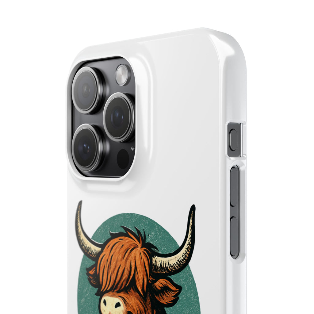 Highland Cow Sitting Slim Case