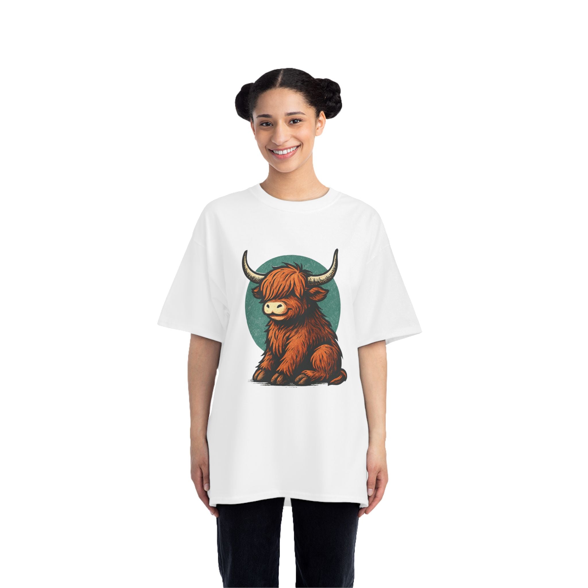 Cute Highland Cow T-Shirt, Graphic Tee