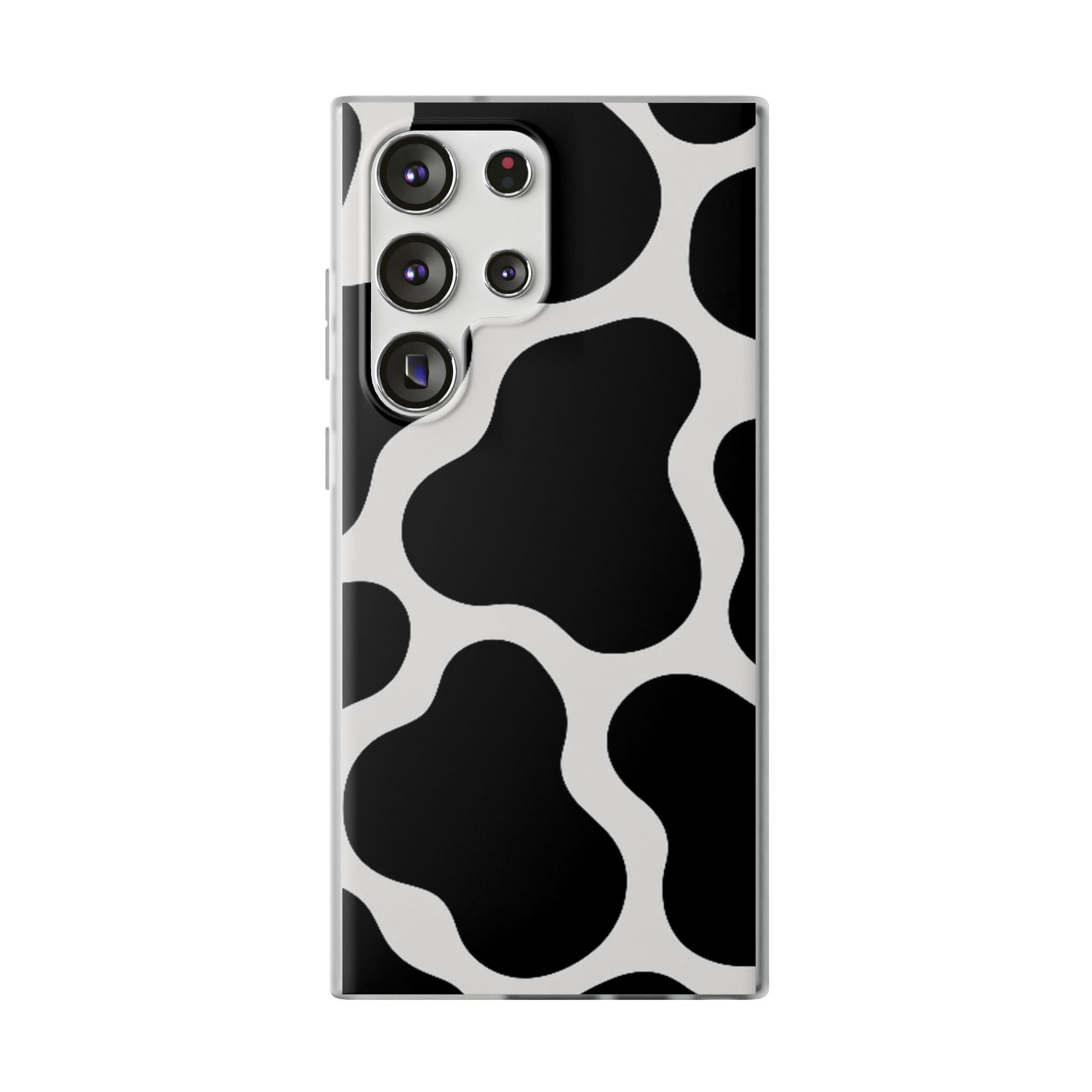 Stylish Cow Print Flexi Cases for iPhone, Trendy Phone Covers, Unique Gift for Animal Lovers, Everyday Essentials, Cute Phone Accessories