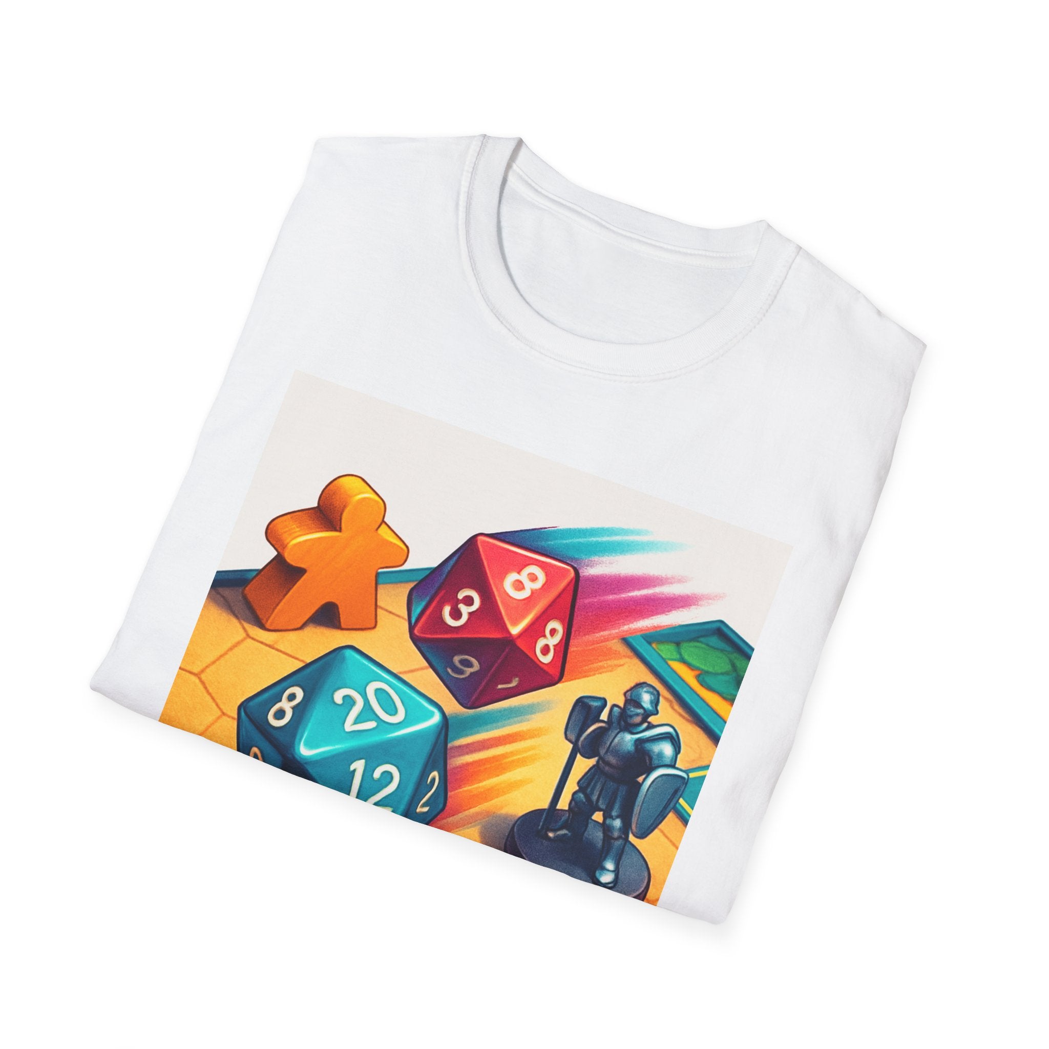 Dice Game Unisex T-Shirt - Perfect for Board Game Lovers, Gamer Gift, Casual Wear, Unique Design, Game Night Apparel
