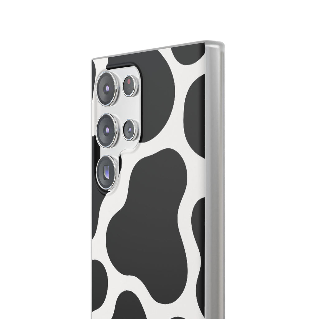 Stylish Cow Print Flexi Cases for iPhone, Trendy Phone Covers, Unique Gift for Animal Lovers, Everyday Essentials, Cute Phone Accessories