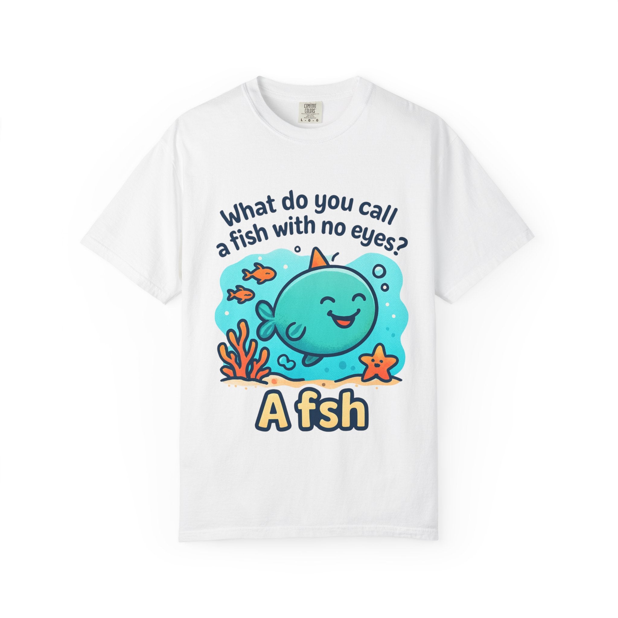 Whimsical Fish Dad Joke Unisex T-Shirt, Funny Gift for Sea Lovers, Kids and Adults, Casual Wear, Birthday, Ocean Theme, Humor Shirt