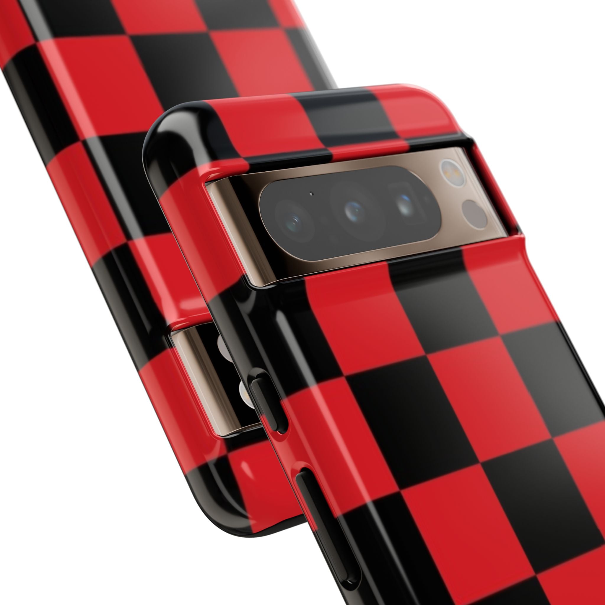 Stylish Phone Case - Tough Cases - Checker Pattern, Protective Cover, Gift for Her, Tech Accessories, Holiday Present