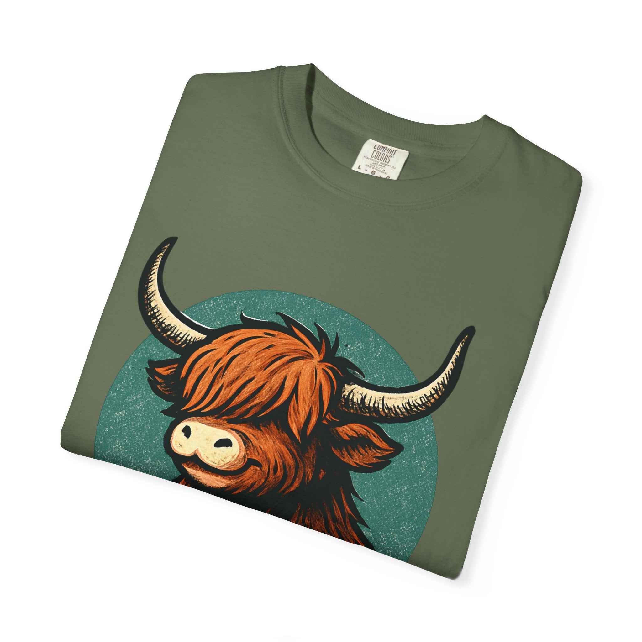 Highland Cow Sitting T-shirt