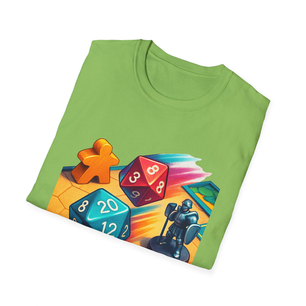 Dice Game Unisex T-Shirt - Perfect for Board Game Lovers, Gamer Gift, Casual Wear, Unique Design, Game Night Apparel