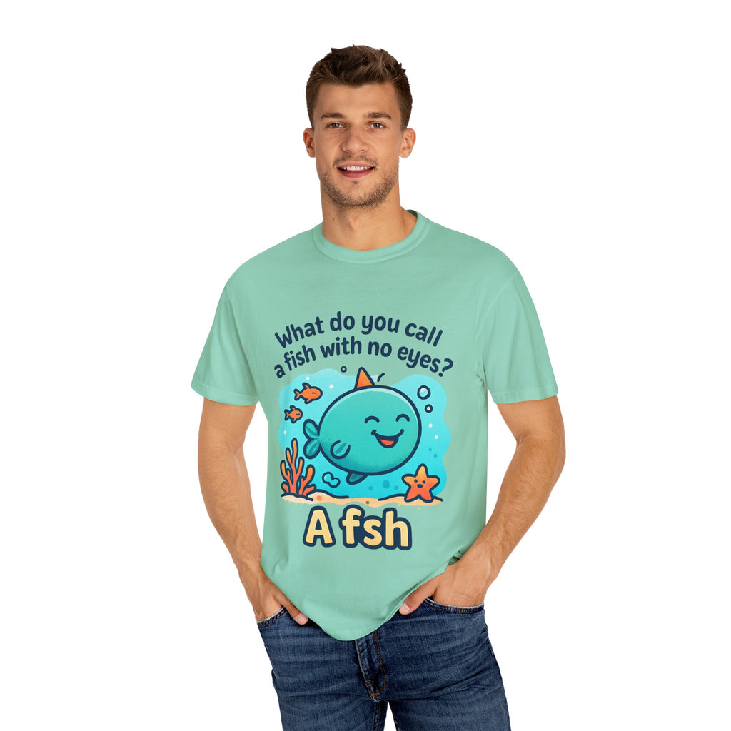 Whimsical Fish Dad Joke Unisex T-Shirt, Funny Gift for Sea Lovers, Kids and Adults, Casual Wear, Birthday, Ocean Theme, Humor Shirt