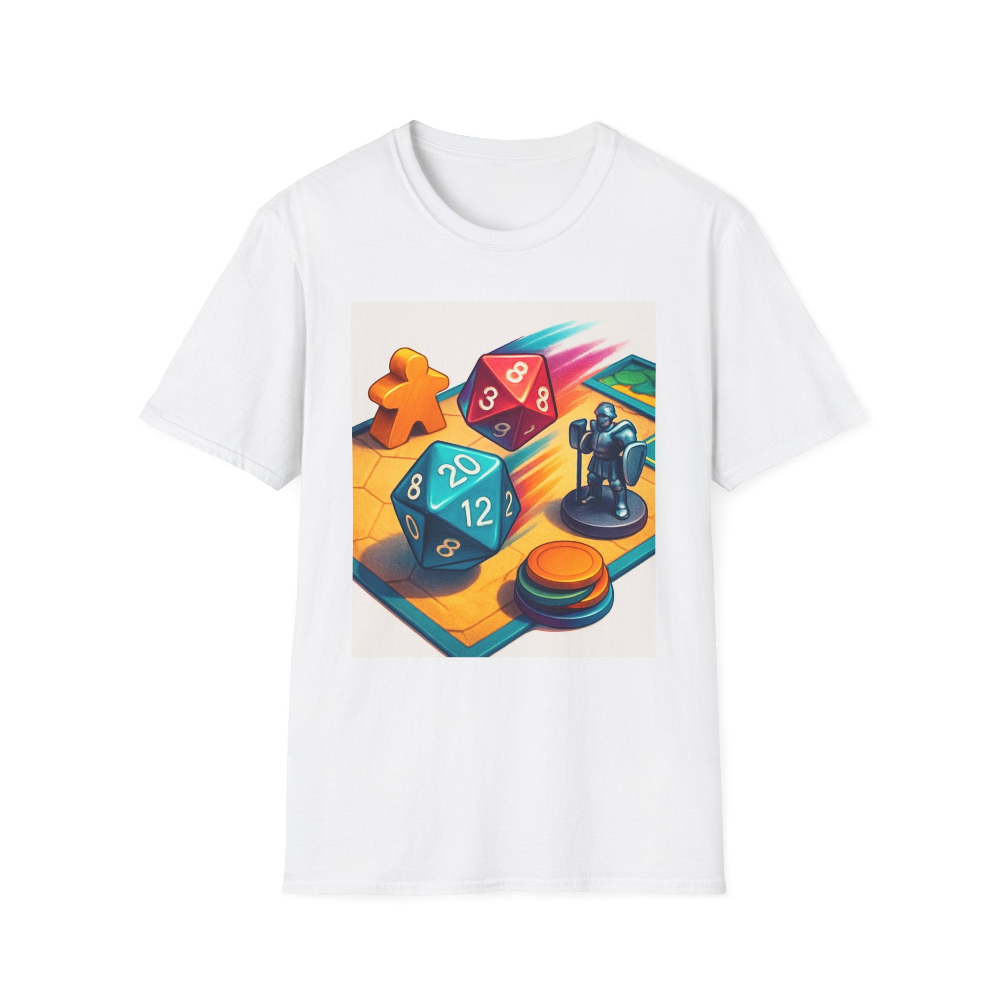 Dice Game Unisex T-Shirt - Perfect for Board Game Lovers, Gamer Gift, Casual Wear, Unique Design, Game Night Apparel