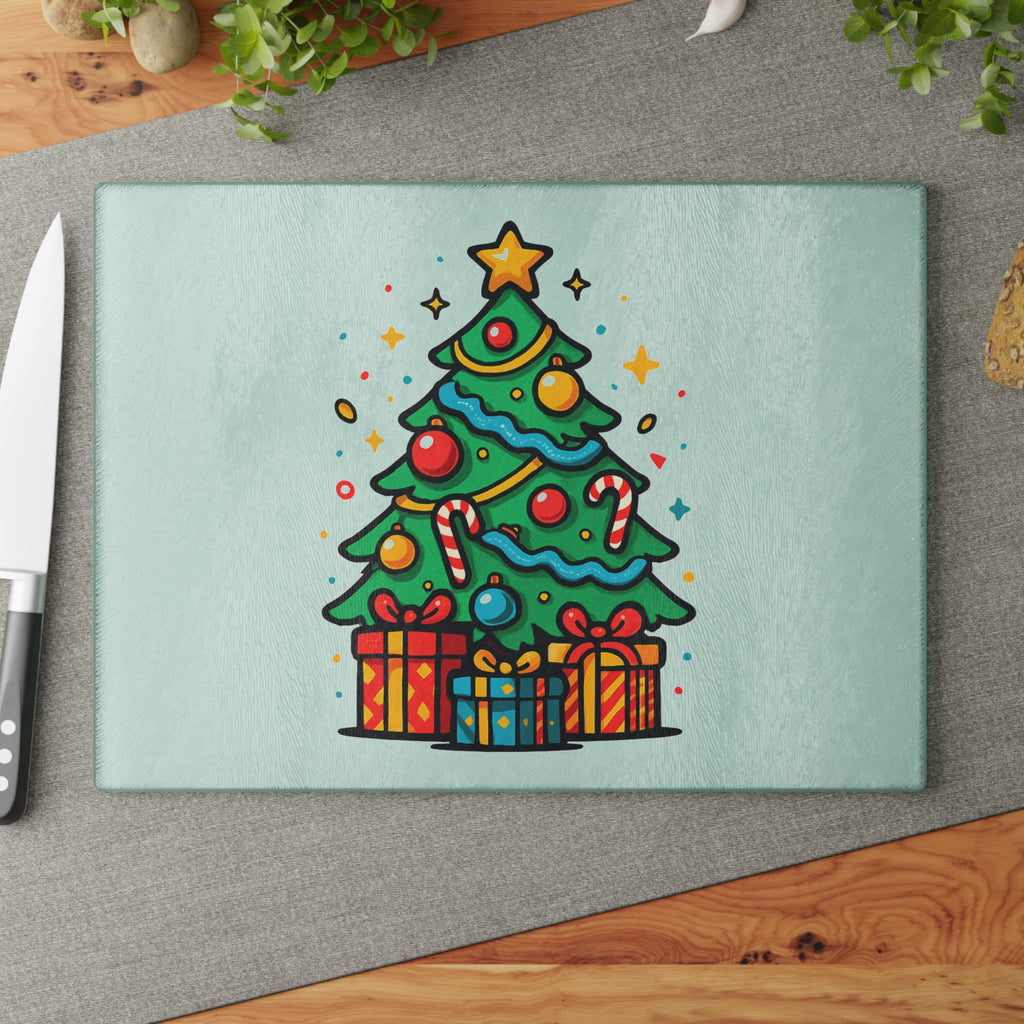 Christmas Tree Glass Cutting Board, Holiday Kitchen Decor, Unique Gift for Home Chefs, Festive Cooking Accessory, Perfect for [...]