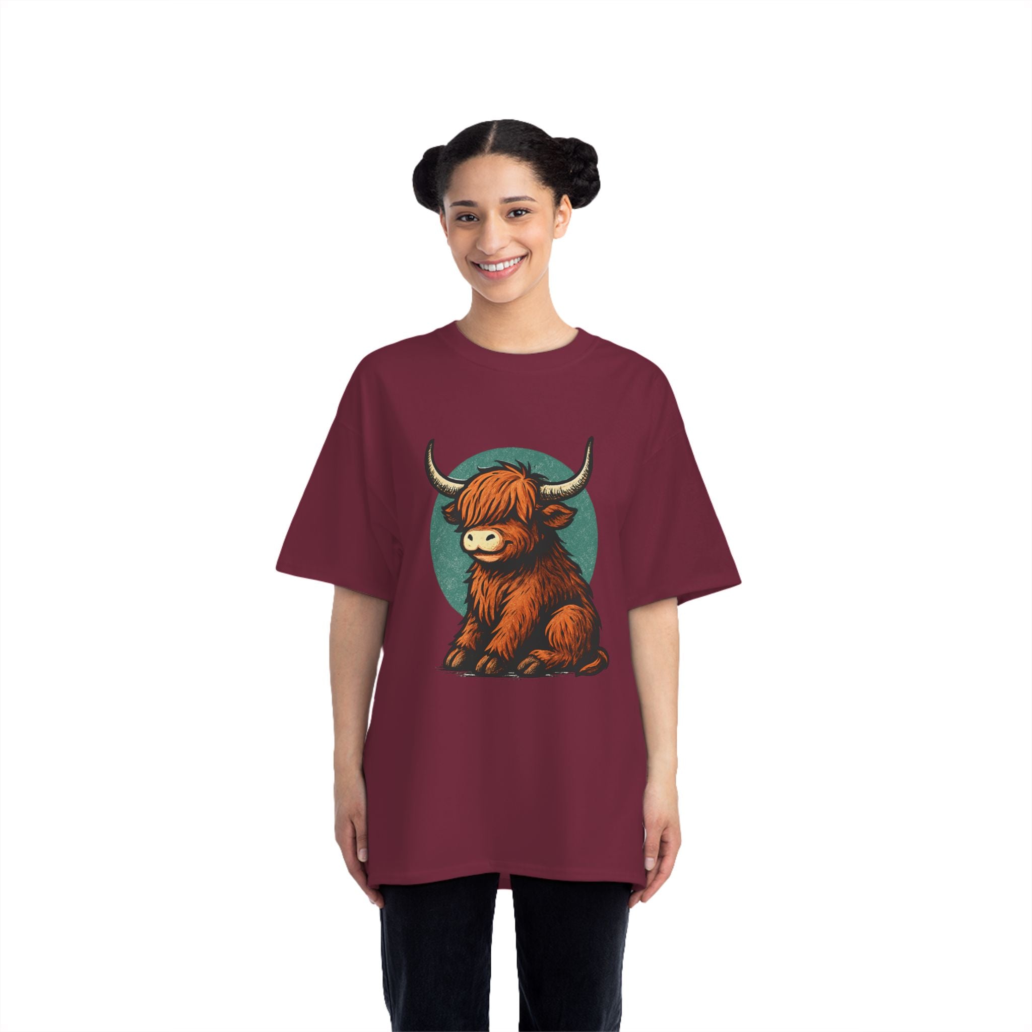 Cute Highland Cow T-Shirt, Graphic Tee