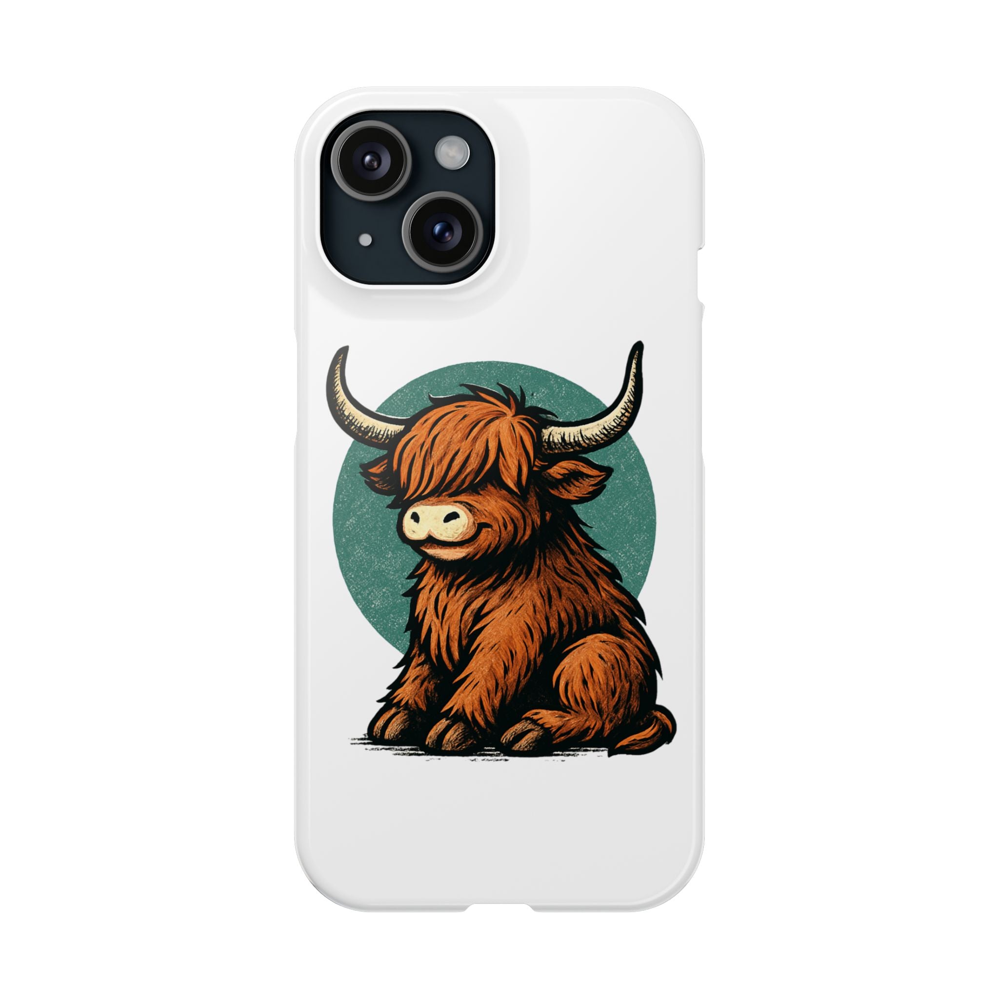 Highland Cow Sitting Slim Case