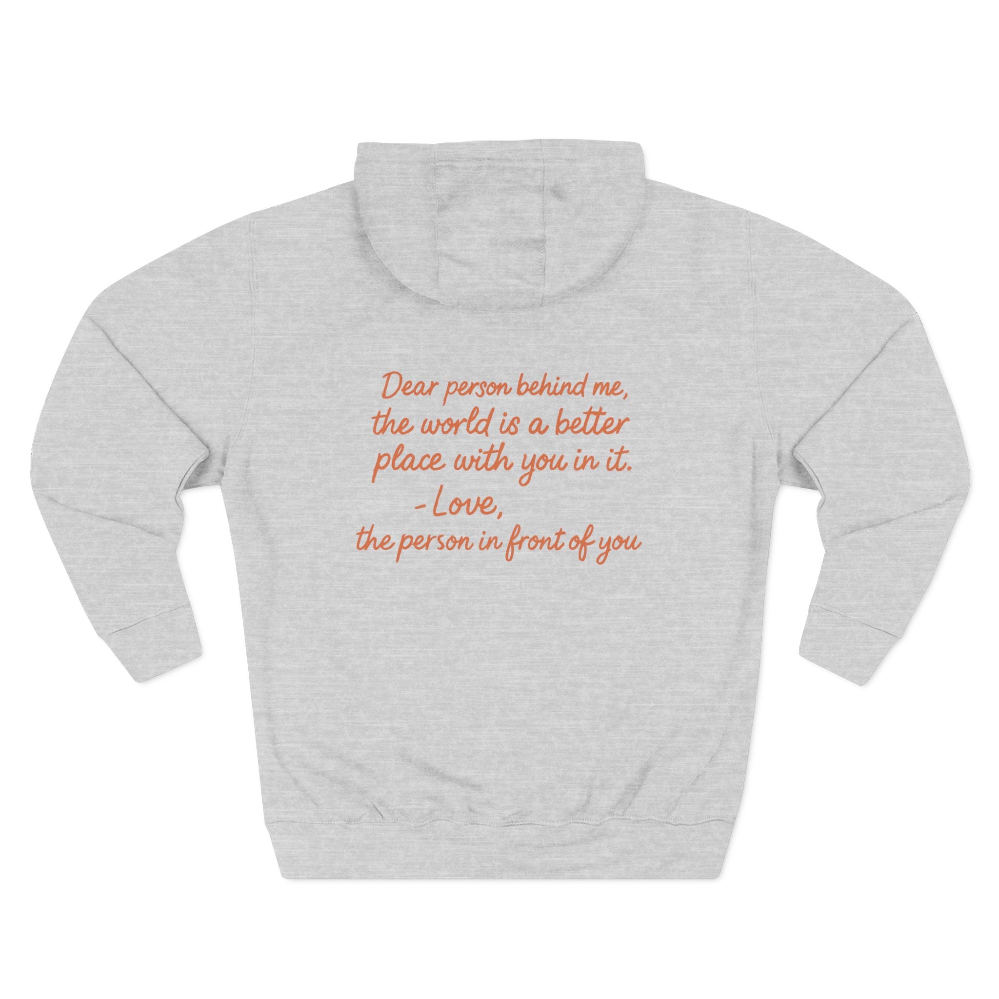 Inspirational Fleece Hoodie - You Are Enough, Motivational Sweatshirt, Uplifting Gift, Cozy Outfit for Self-Love and Positivity