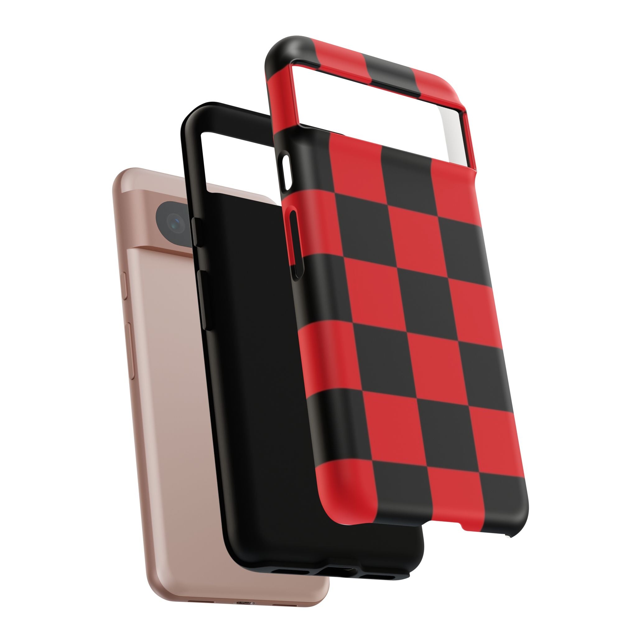 Stylish Phone Case - Tough Cases - Checker Pattern, Protective Cover, Gift for Her, Tech Accessories, Holiday Present