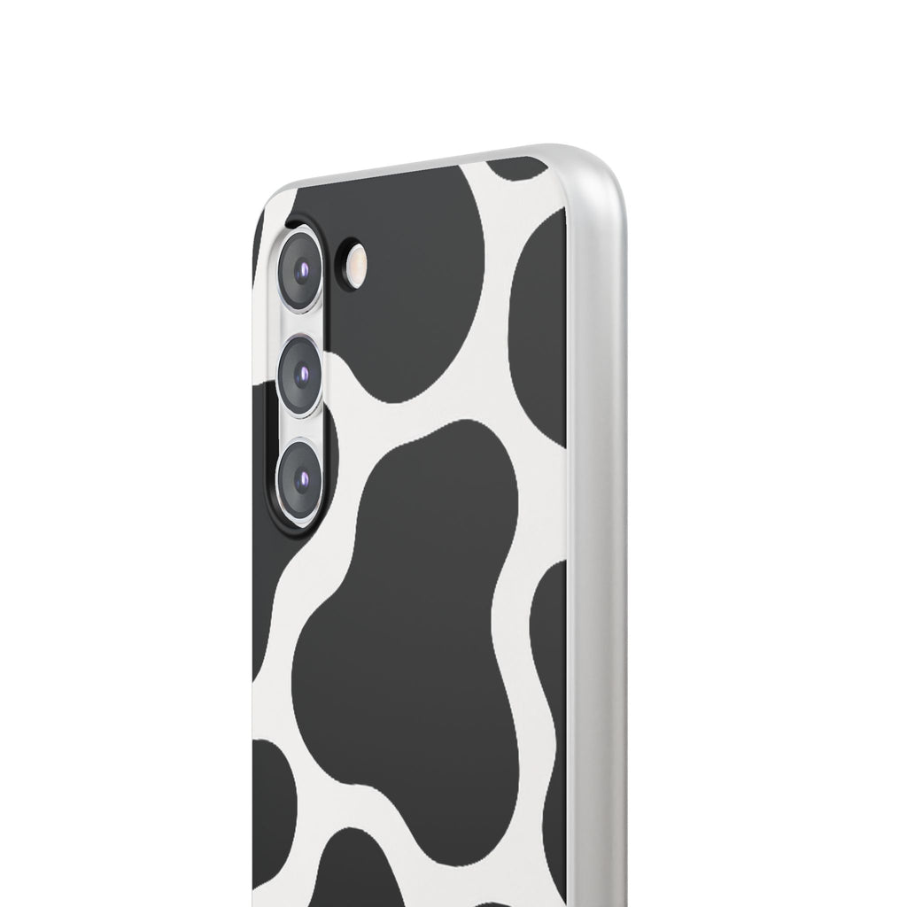 Stylish Cow Print Flexi Cases for iPhone, Trendy Phone Covers, Unique Gift for Animal Lovers, Everyday Essentials, Cute Phone Accessories