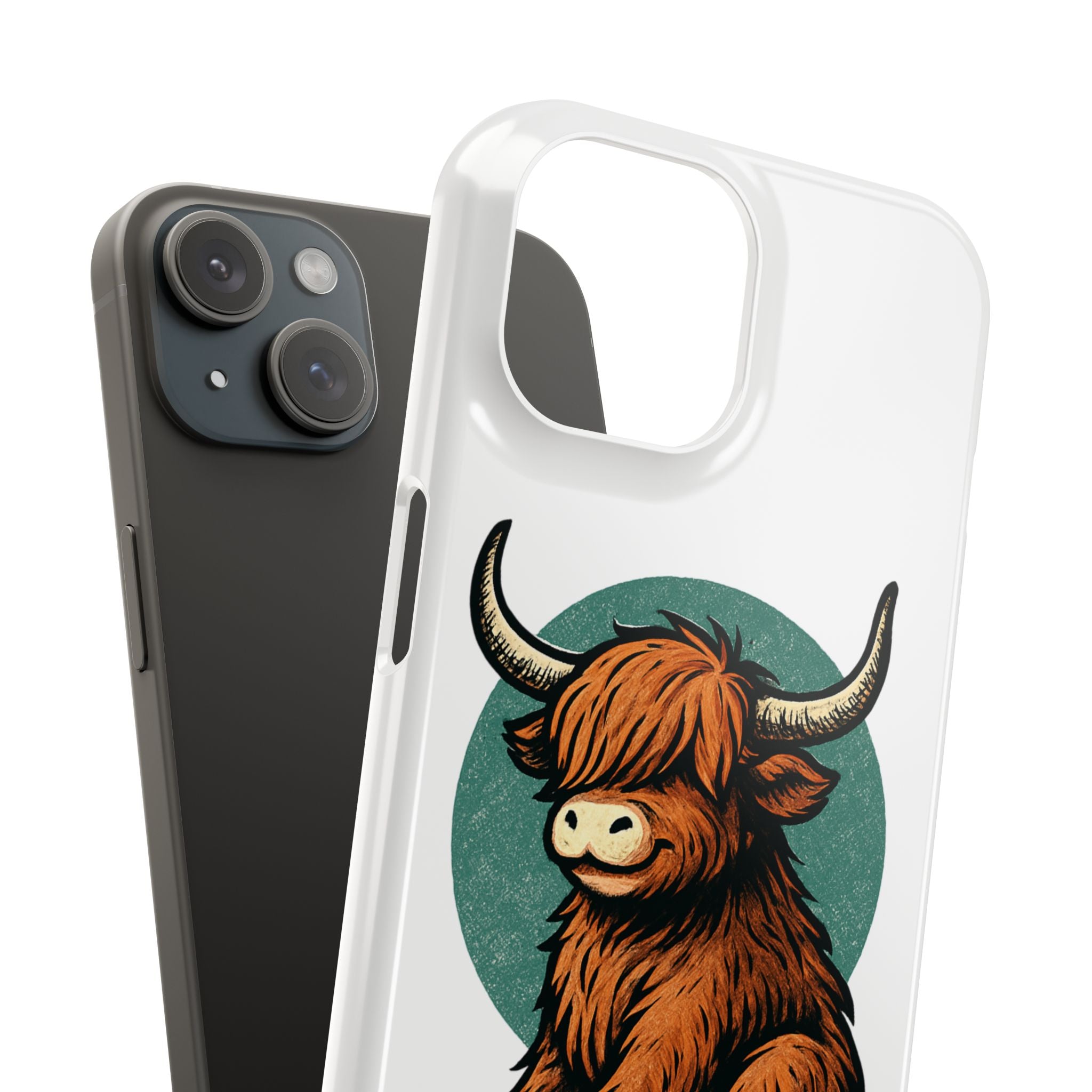 Highland Cow Sitting Slim Case