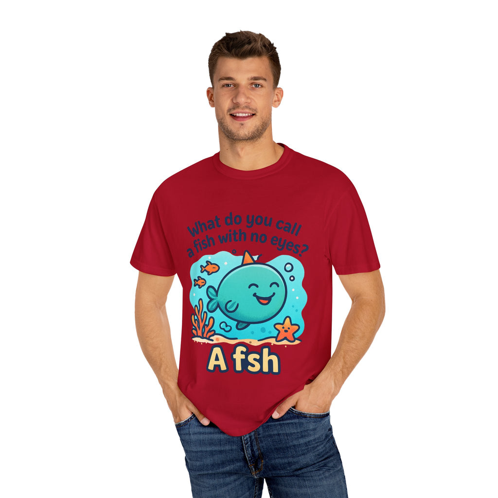 Whimsical Fish Dad Joke Unisex T-Shirt, Funny Gift for Sea Lovers, Kids and Adults, Casual Wear, Birthday, Ocean Theme, Humor Shirt
