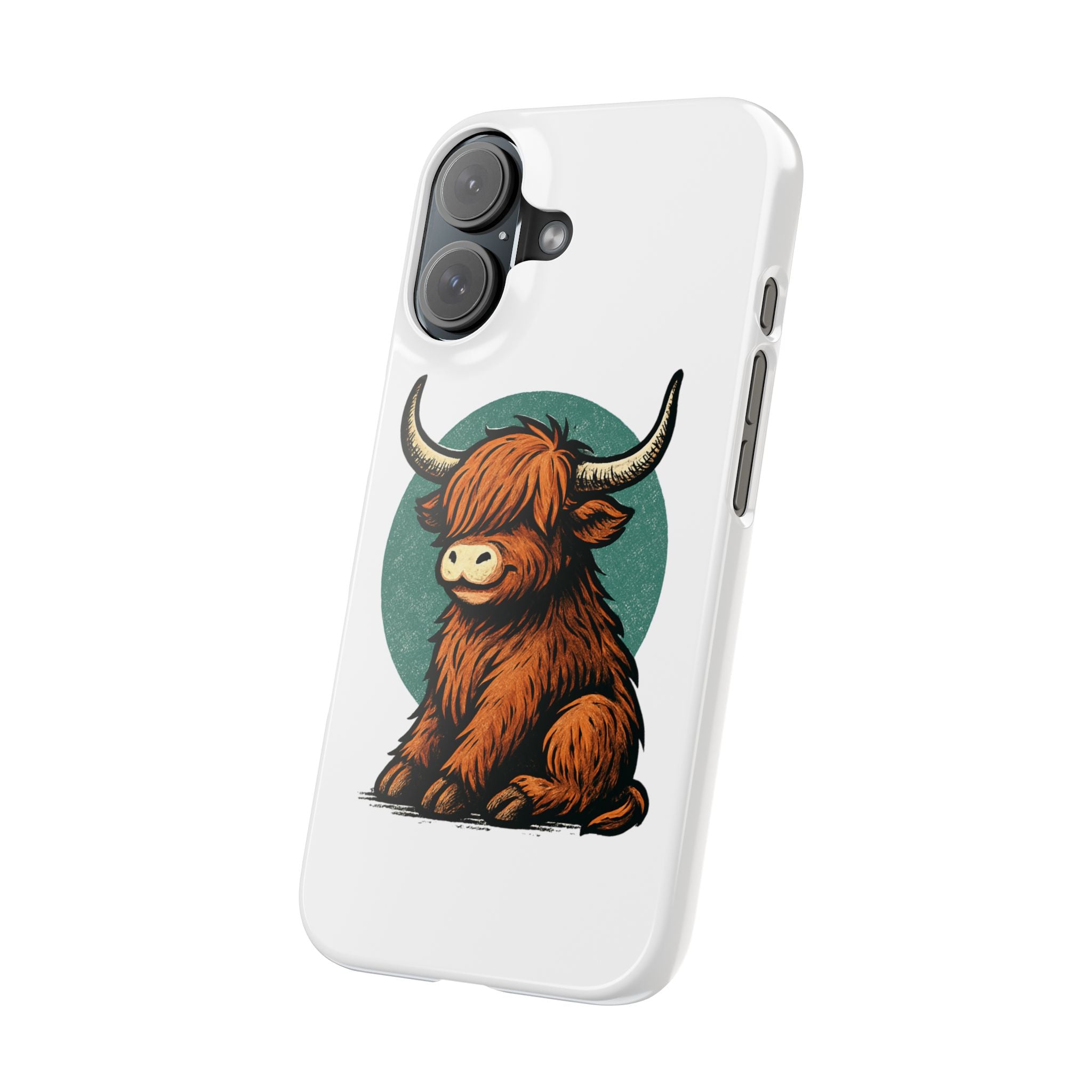 Highland Cow Sitting Slim Case