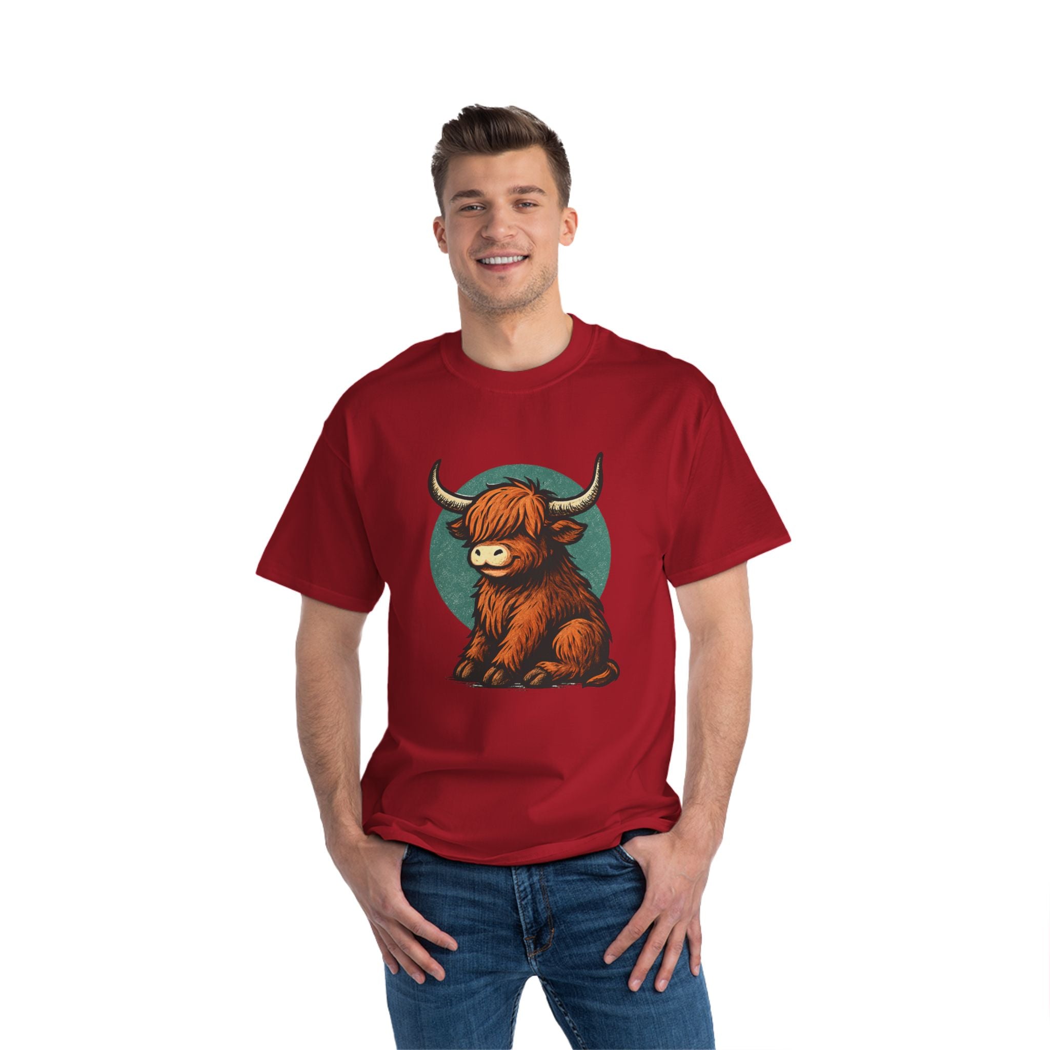 Cute Highland Cow T-Shirt, Graphic Tee