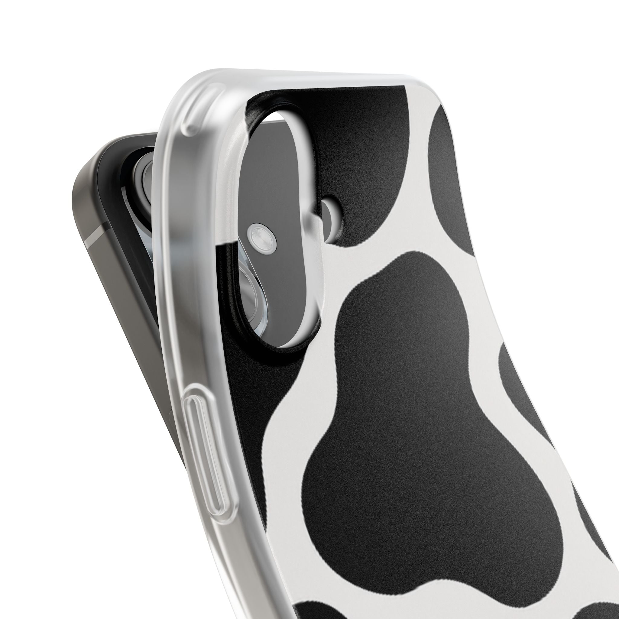 Stylish Cow Print Flexi Cases for iPhone, Trendy Phone Covers, Unique Gift for Animal Lovers, Everyday Essentials, Cute Phone Accessories