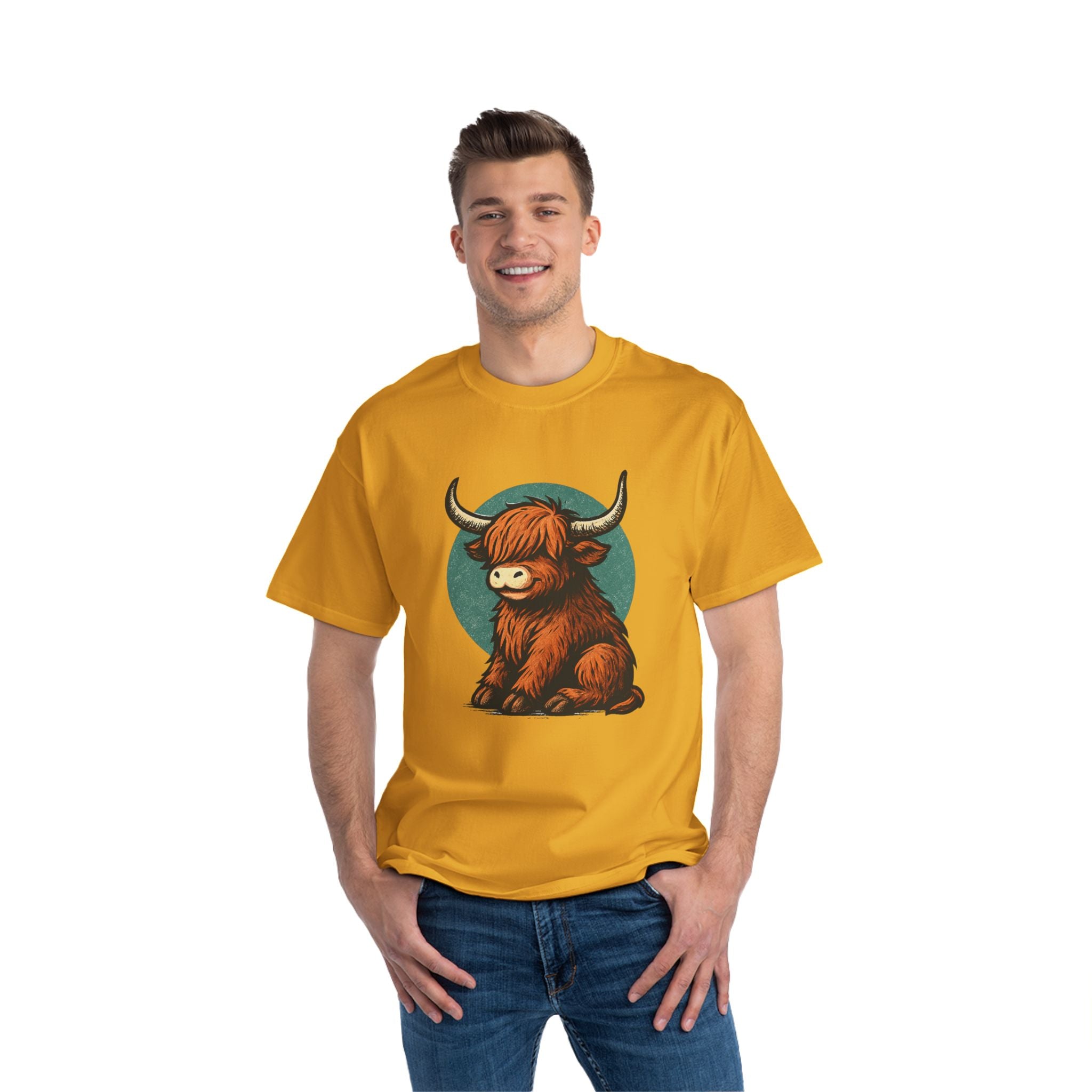 Cute Highland Cow T-Shirt, Graphic Tee