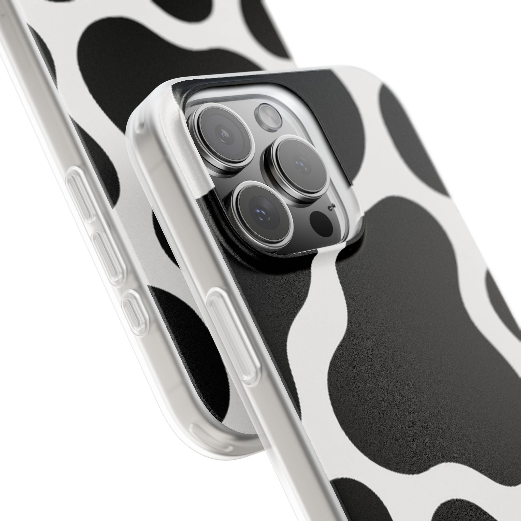 Stylish Cow Print Flexi Cases for iPhone, Trendy Phone Covers, Unique Gift for Animal Lovers, Everyday Essentials, Cute Phone Accessories