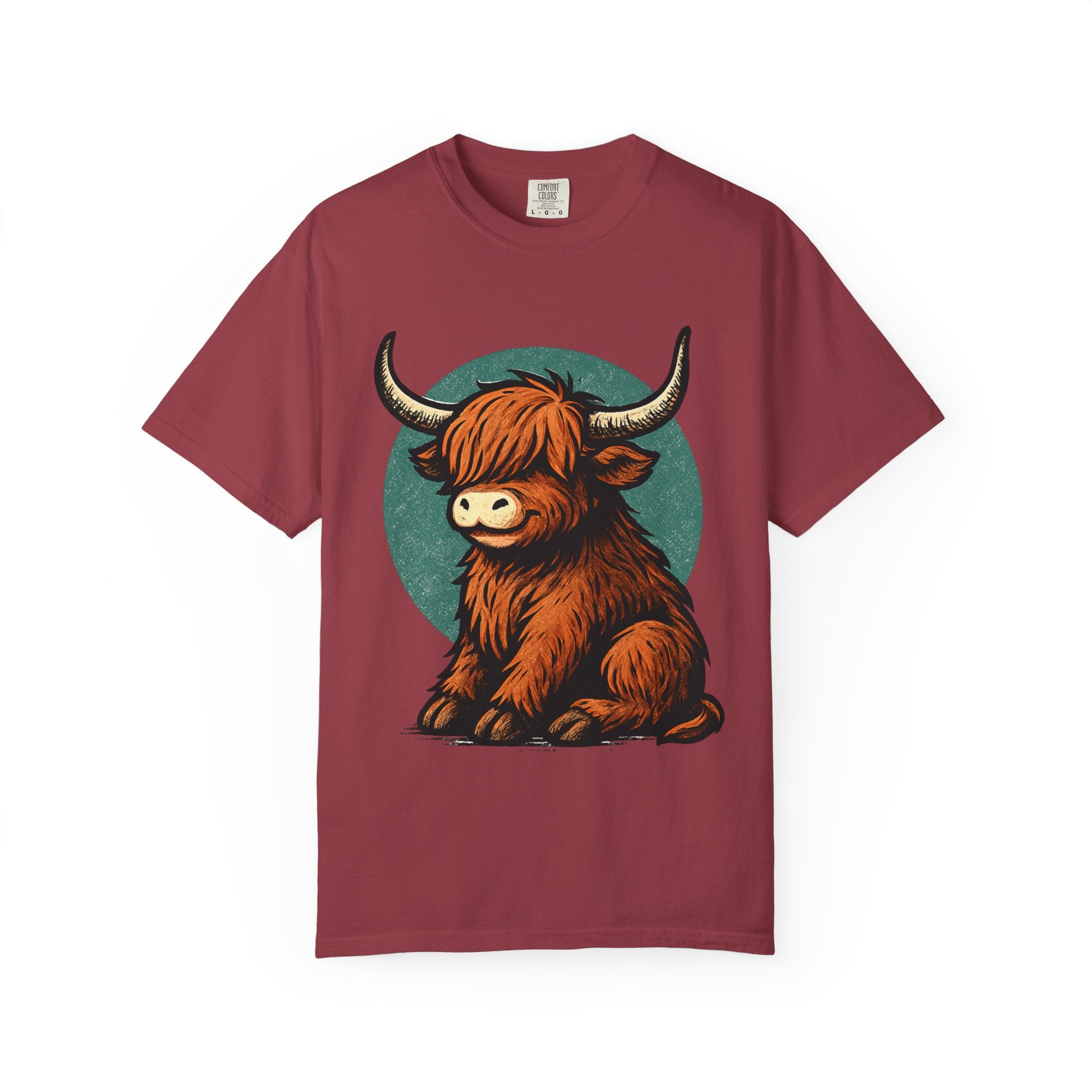 Highland Cow Sitting T-shirt