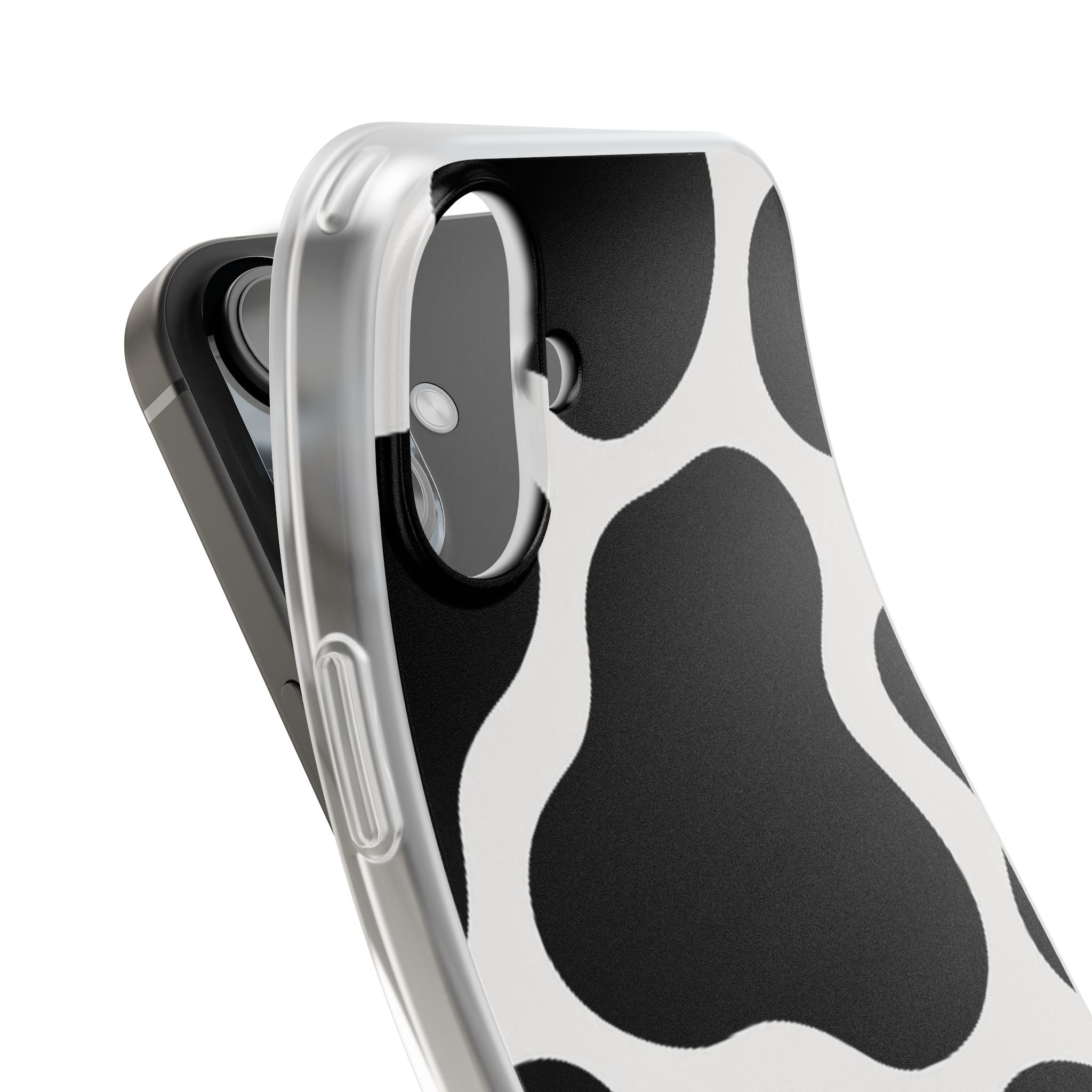 Stylish Cow Print Flexi Cases for iPhone, Trendy Phone Covers, Unique Gift for Animal Lovers, Everyday Essentials, Cute Phone Accessories