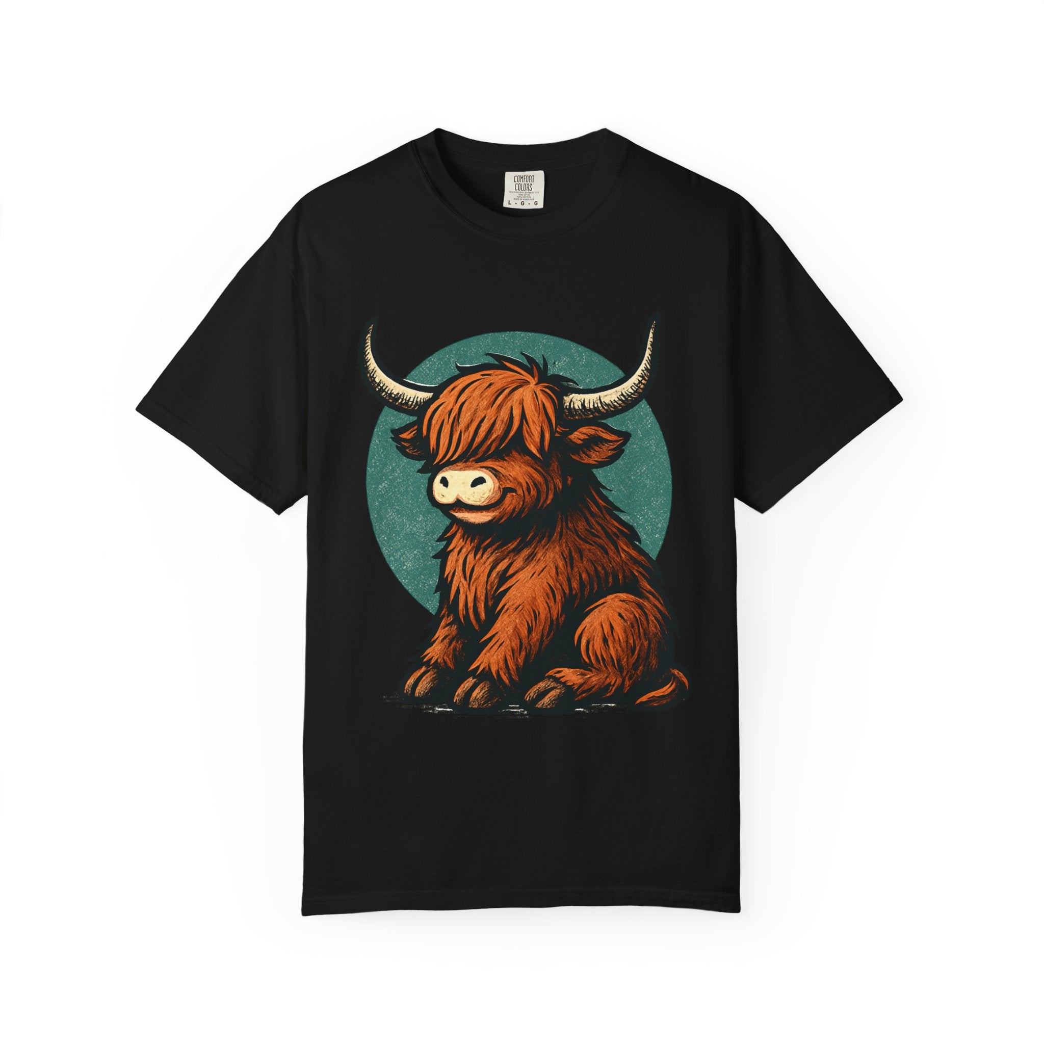 Highland Cow Sitting T-shirt