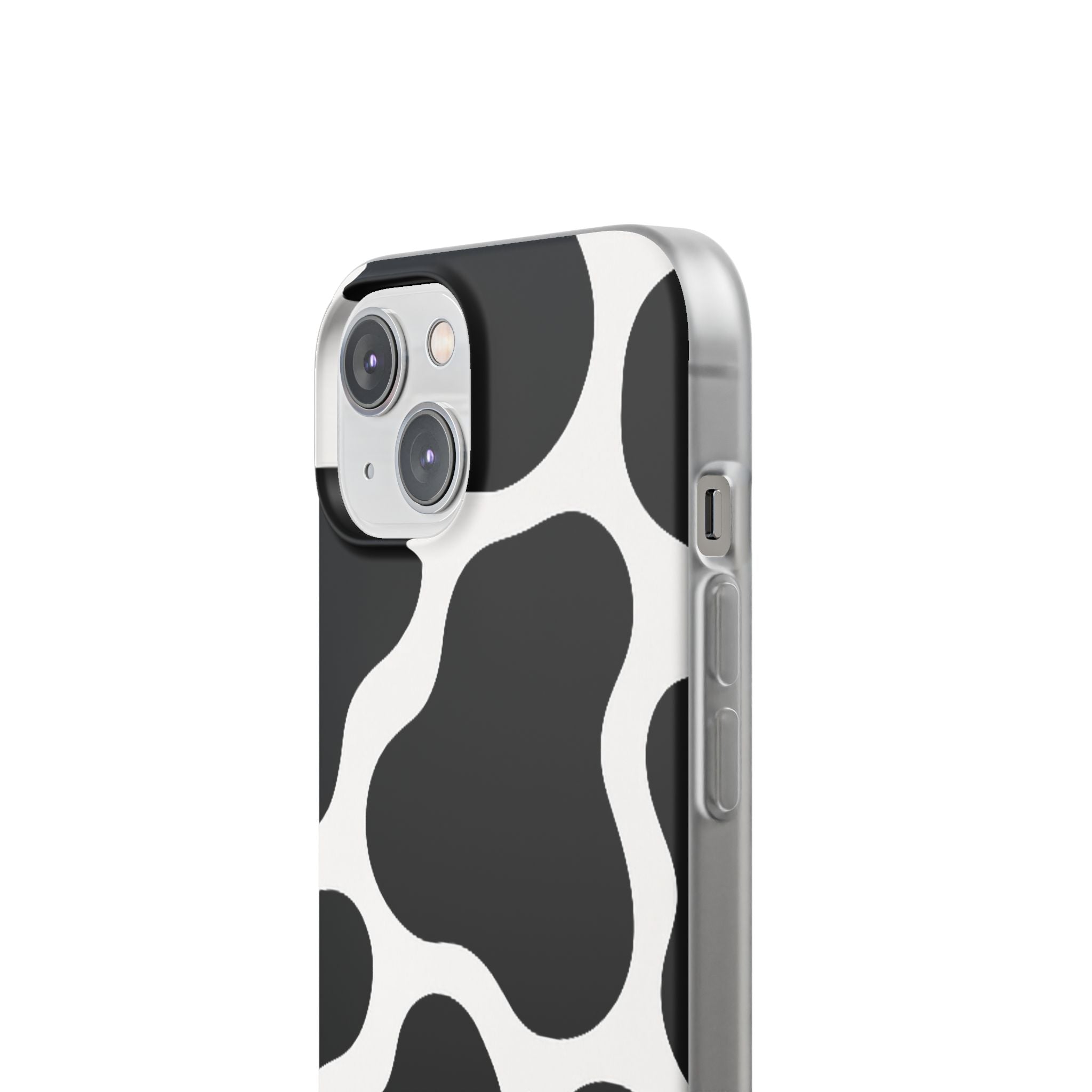 Stylish Cow Print Flexi Cases for iPhone, Trendy Phone Covers, Unique Gift for Animal Lovers, Everyday Essentials, Cute Phone Accessories