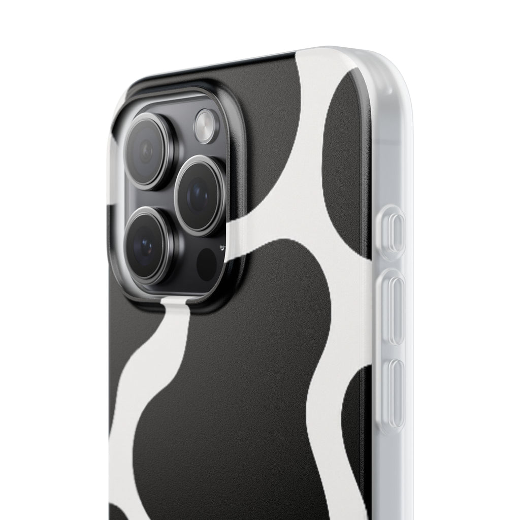 Stylish Cow Print Flexi Cases for iPhone, Trendy Phone Covers, Unique Gift for Animal Lovers, Everyday Essentials, Cute Phone Accessories